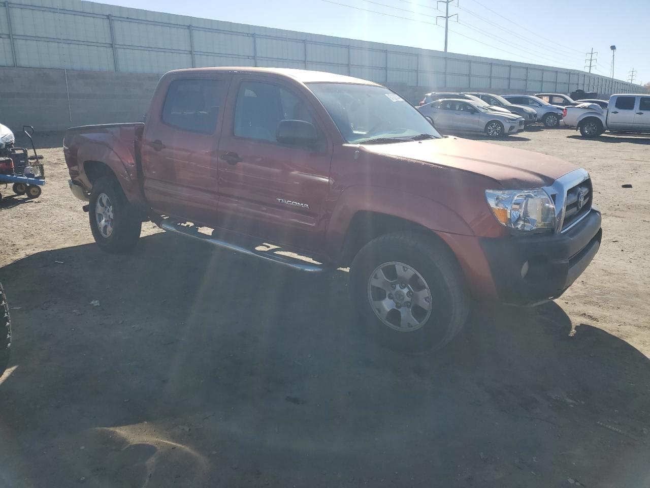 2008 Toyota Tacoma VIN 3TMLU42N58M018276 Copart auction photo, rear end damage thumbnail 4