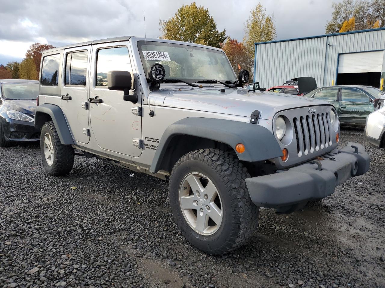 2013 Jeep Wrangler VIN 1C4BJWDG0DL544664 Copart auction photo, rear end / side damage thumbnail 4
