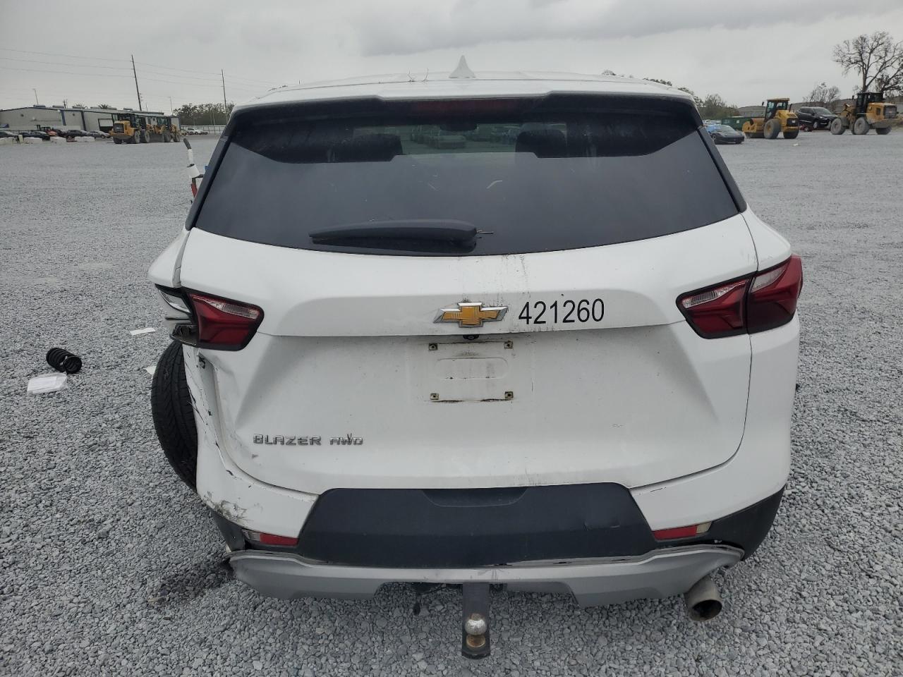 2021 Chevrolet Blazer VIN 3GNKBHRS5MS560947 Copart auction photo, rear end / side damage thumbnail 6