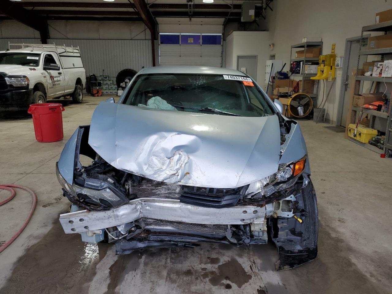 2012 Honda Civic VIN 2HGFB2F54CH600394 Copart auction photo, front end damage thumbnail 5
