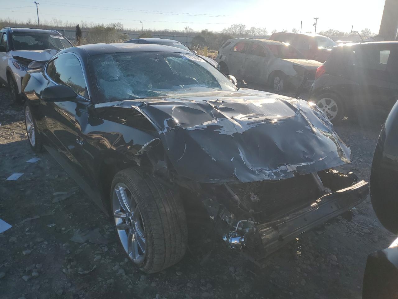 2016 Ford Mustang VIN 1FA6P8TH2G5255550 Copart auction photo, front end / all over damage thumbnail 5