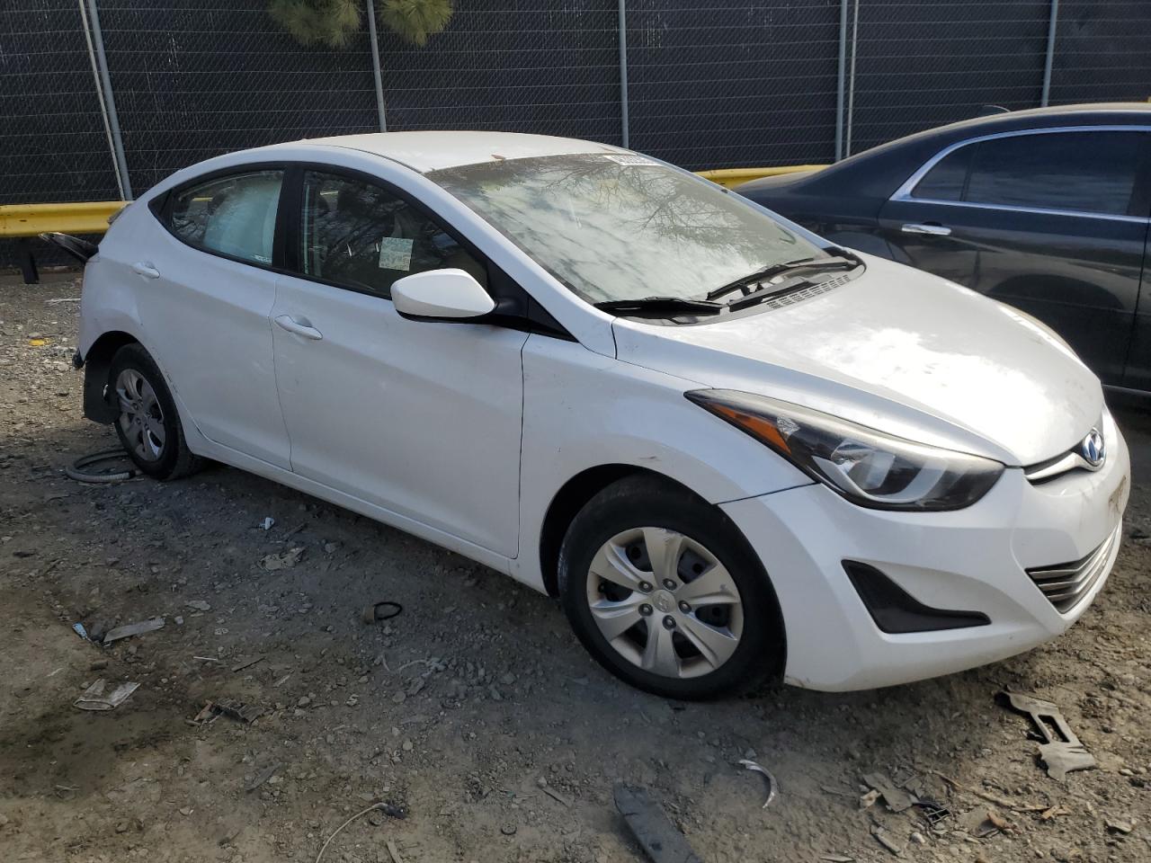 2016 Hyundai Elantra VIN 5NPDH4AE7GH757809 Copart auction photo, side / rear end damage thumbnail 4