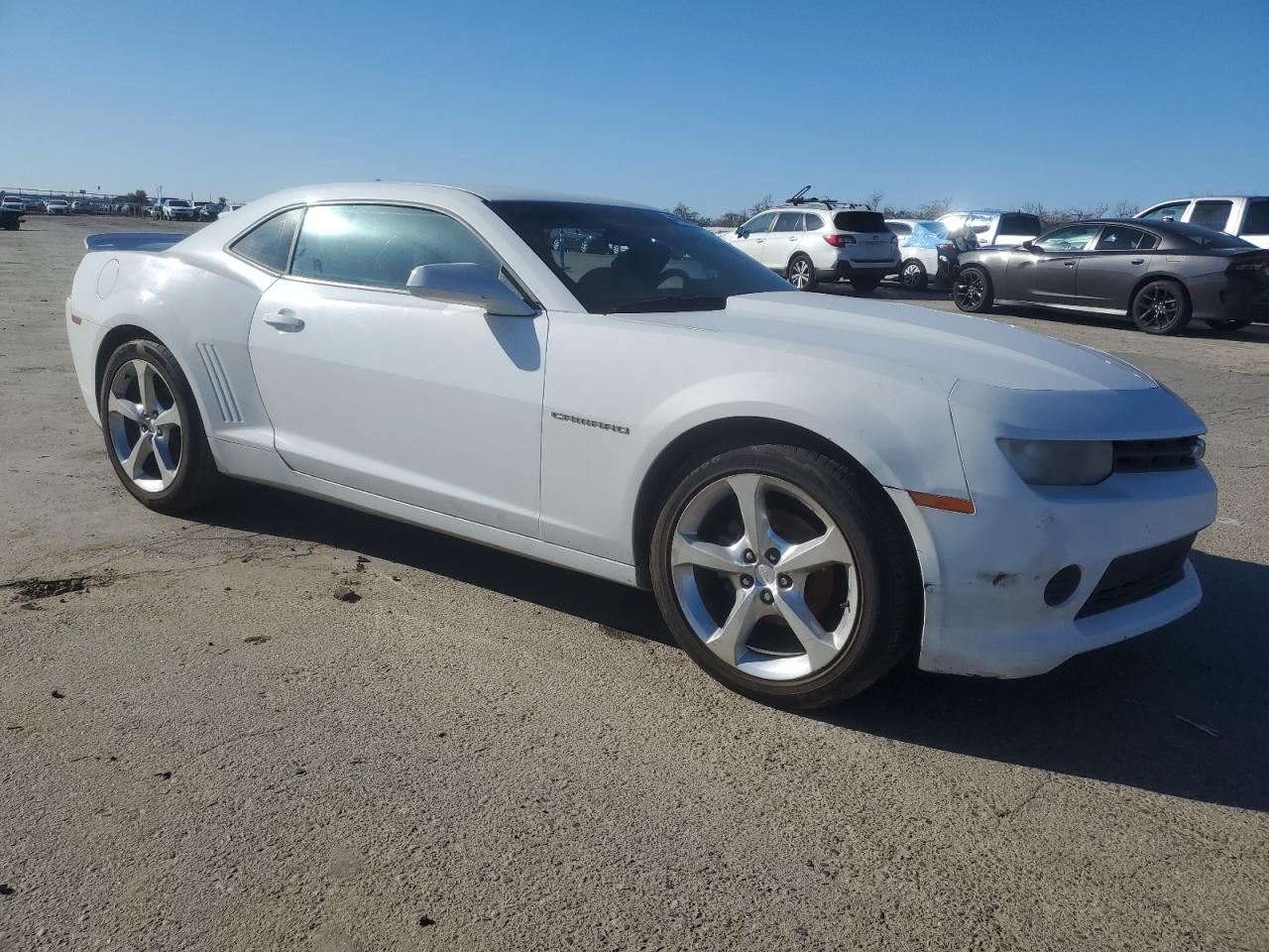 2014 Chevrolet Camaro VIN 2G1FA1E32E9277724 Copart auction photo, front end / side damage thumbnail 4