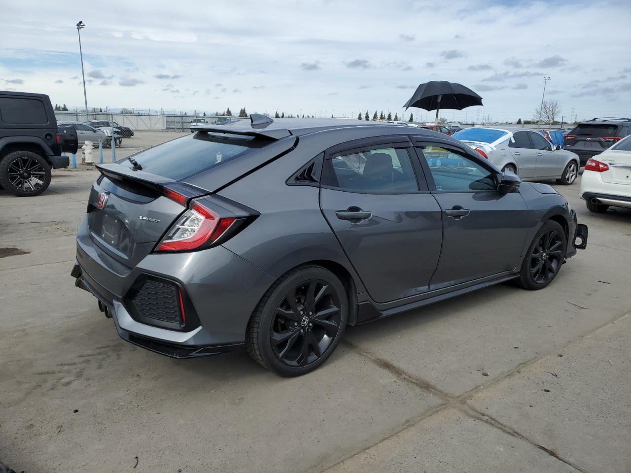 2017 Honda Civic VIN SHHFK7G49HU211635 Copart auction photo, front end / side damage thumbnail 3