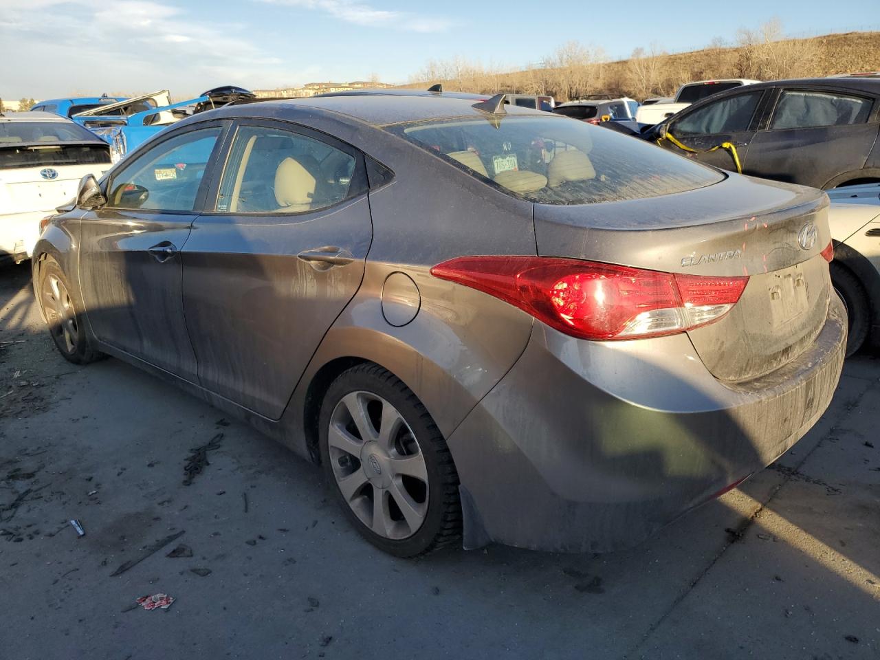2013 Hyundai Elantra VIN 5NPDH4AE4DH295480 Copart auction photo, front end damage thumbnail 2