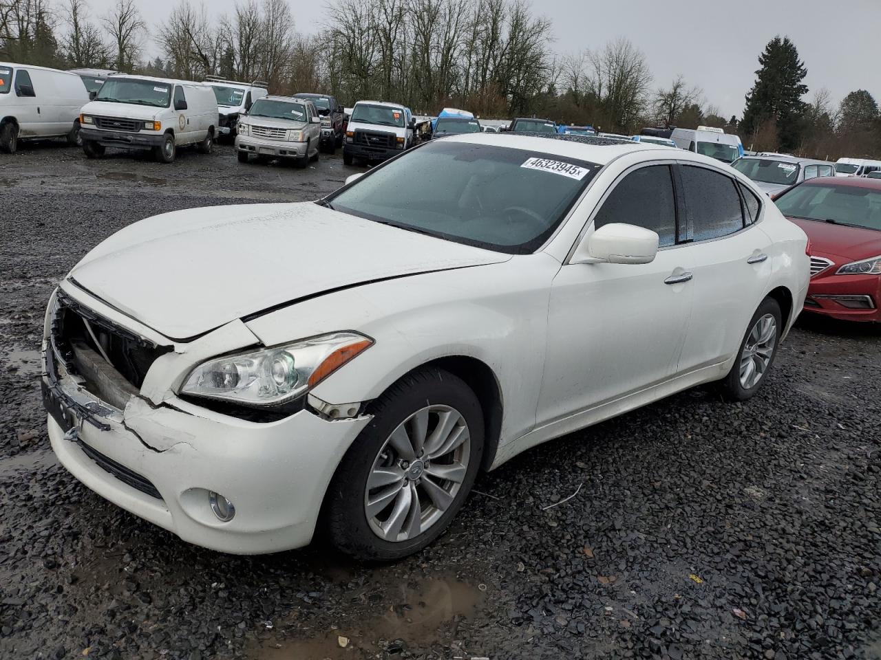 2012 Infiniti M VIN JN1BY1AR7CM394276 - Copart auction photo