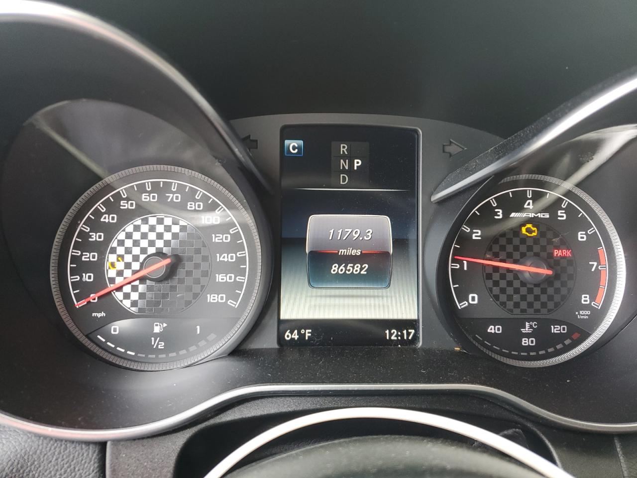 2017 Mercedes-Benz C-klasse VIN WDDWJ6EB5HF445093 Copart auction photo, front end / side damage thumbnail 9