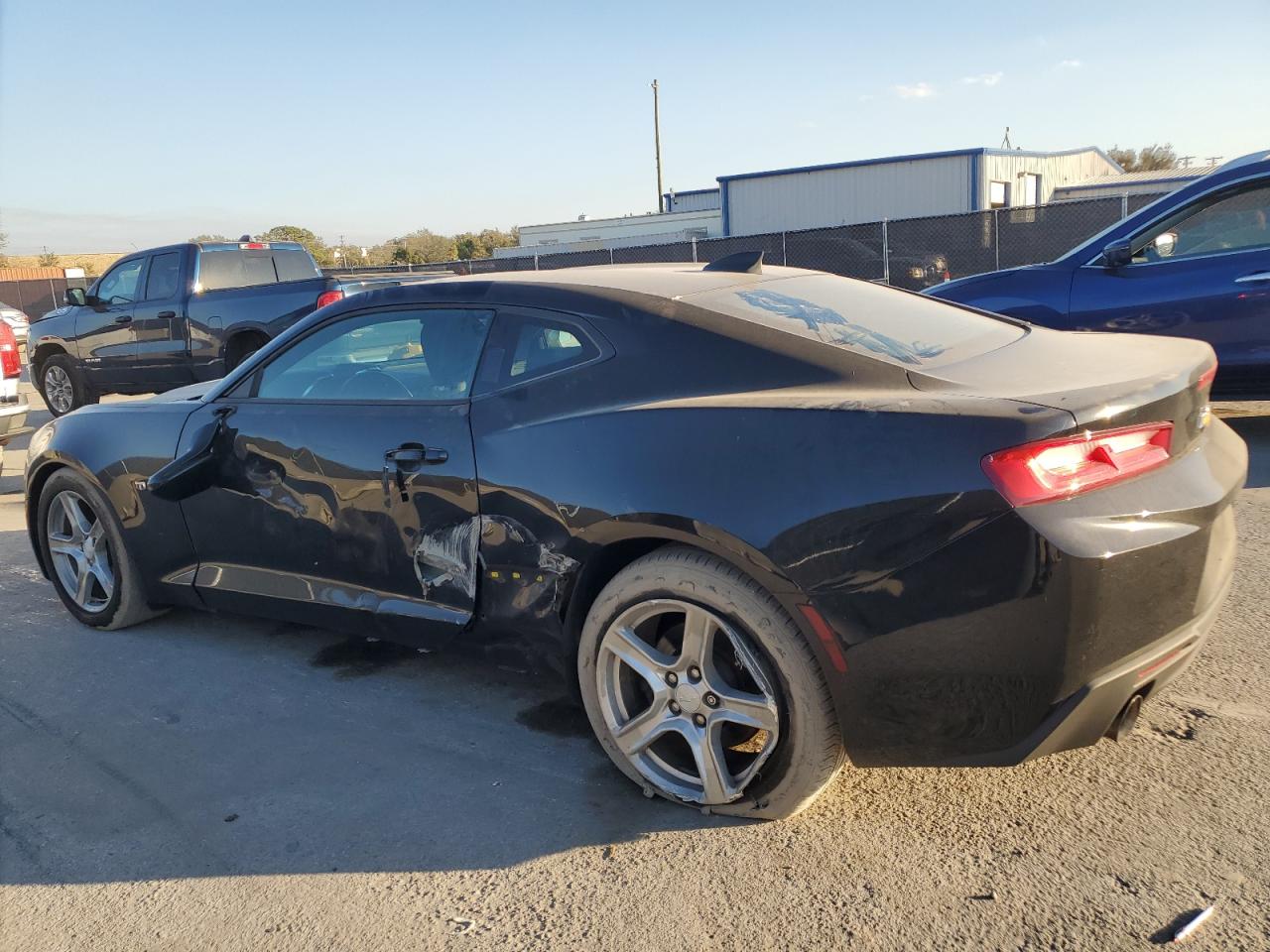 2018 Chevrolet Camaro VIN 1G1FA1RX1J0169192 Copart auction photo, side damage thumbnail 2