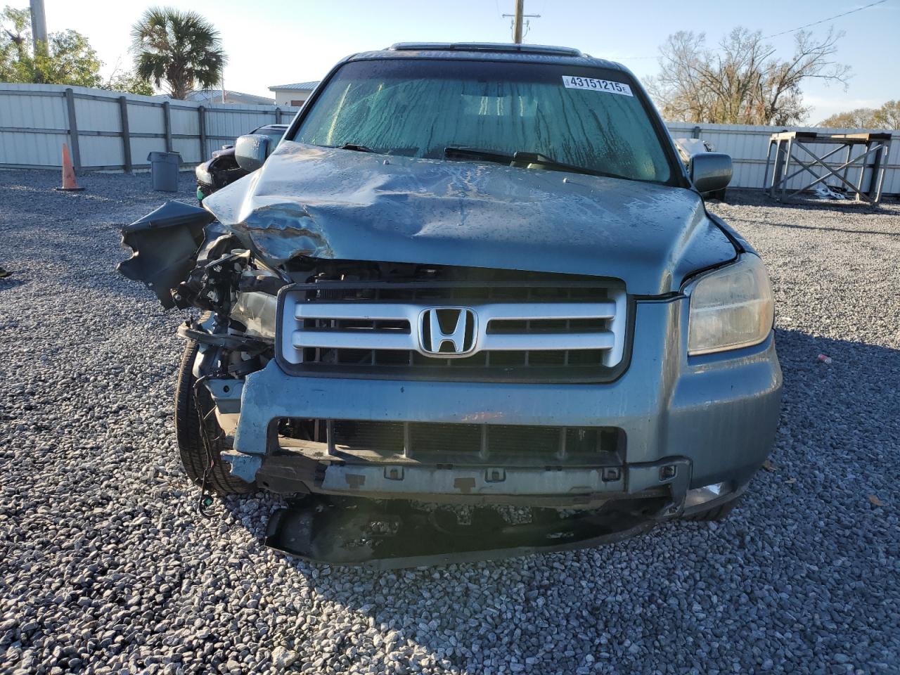 2009 Honda Pilot VIN 5FNYF28388B007206 Copart auction photo, front end damage thumbnail 5