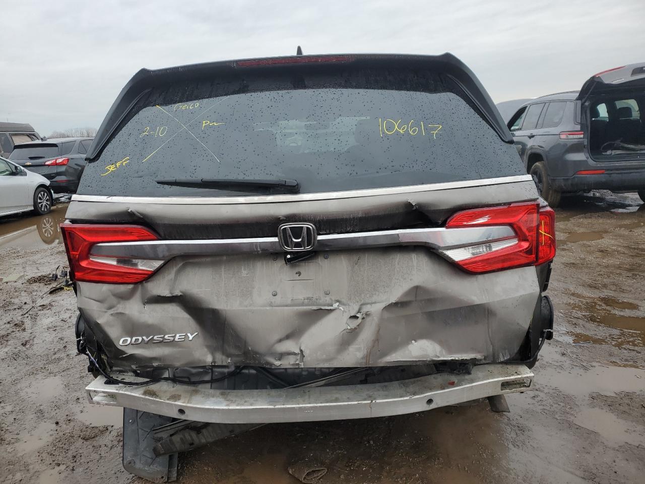 2019 Honda Odyssey VIN 5FNRL6H72KB002629 Copart auction photo, rear end / front end damage thumbnail 6