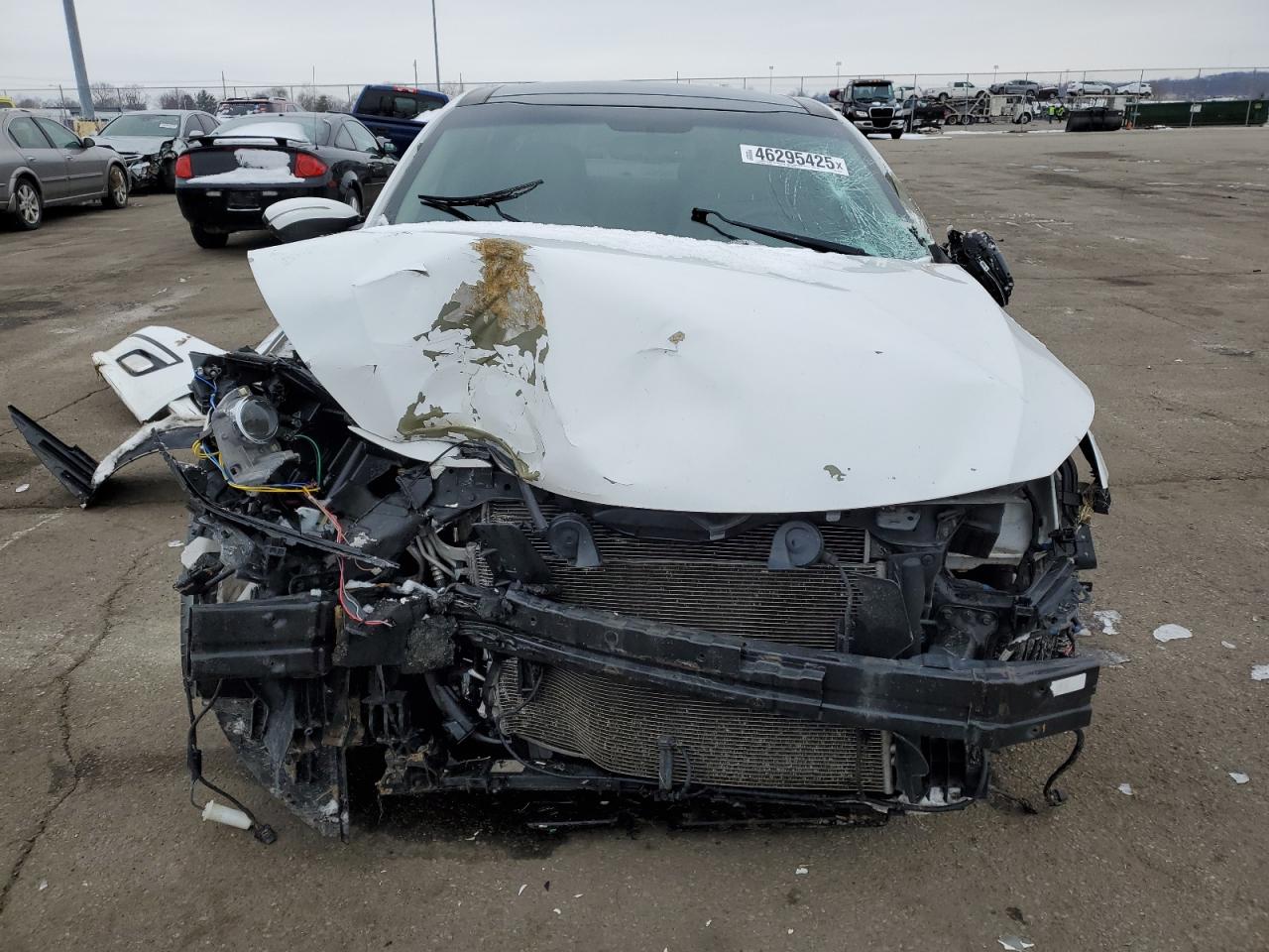 2015 KIA Optima VIN 5XXGN4A75FG478165 Copart auction photo, front end / side damage thumbnail 5