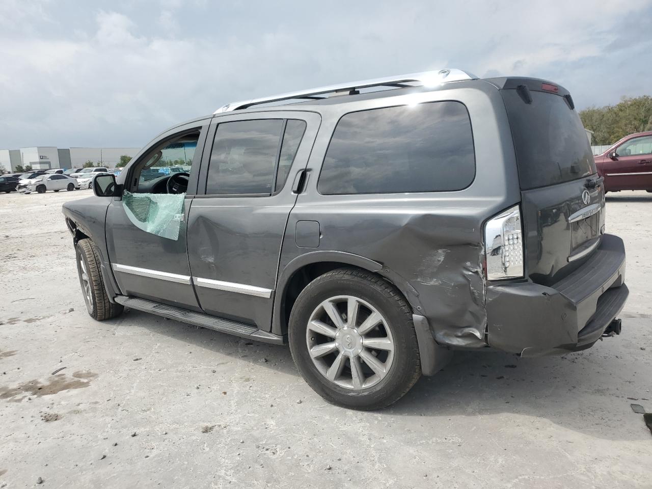 2008 Infiniti QX56 VIN 5N3AA08DX8N908918 Copart auction photo, all over damage thumbnail 2