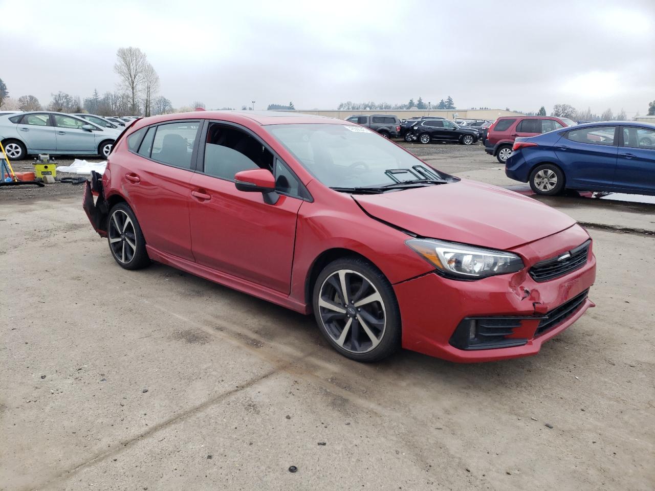 2022 Subaru Impreza VIN 4S3GTAM6XN3708272 Copart auction photo, front end / rear end damage thumbnail 4