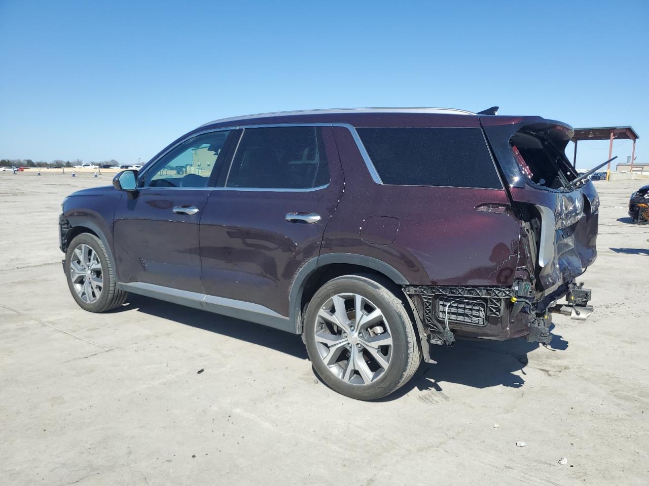 2022 Hyundai Palisade VIN KM8R44HE8NU451868 Copart auction photo, rear end / hail damage thumbnail 2