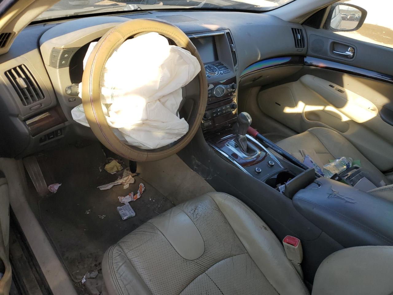 2010 Infiniti G VIN JN1CV6AP5AM408570 Copart auction photo, front end / frame damage damage thumbnail 8
