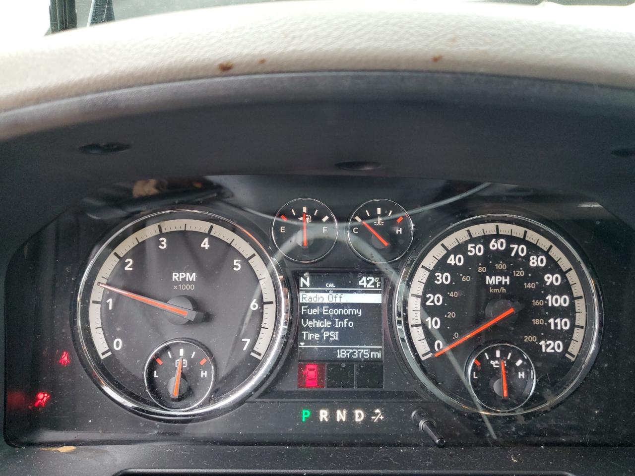2010 Dodge RAM VIN 1D7RV1CT9AS103336 Copart auction photo, front end / all over damage thumbnail 9