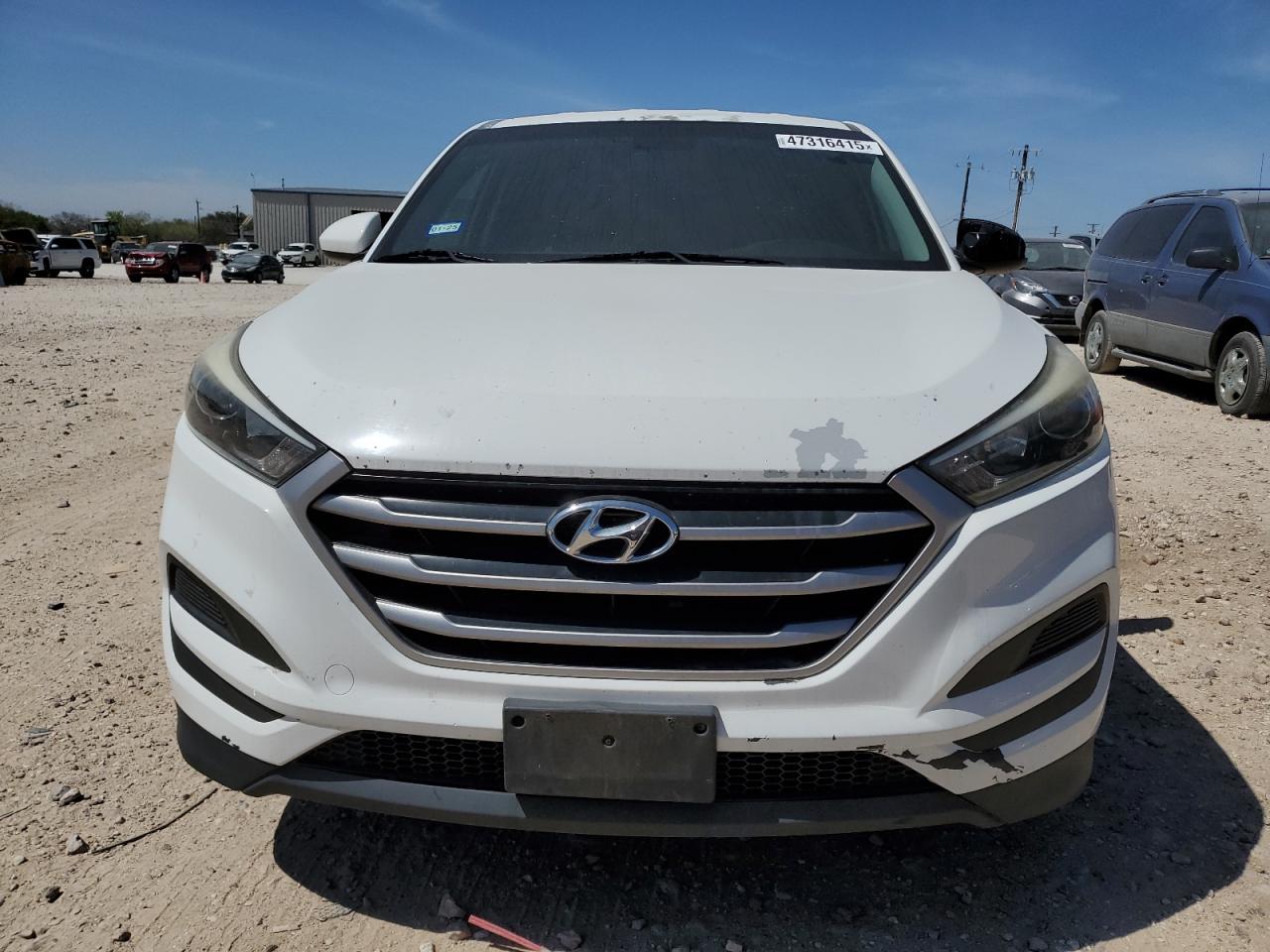 2017 Hyundai Tucson VIN KM8J23A41HU431058 Copart auction photo, mechanical / minor dent/scratches damage thumbnail 5