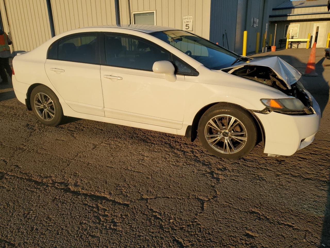 2010 Honda Civic VIN 2HGFA1F55AH583597 Copart auction photo, front end damage thumbnail 4