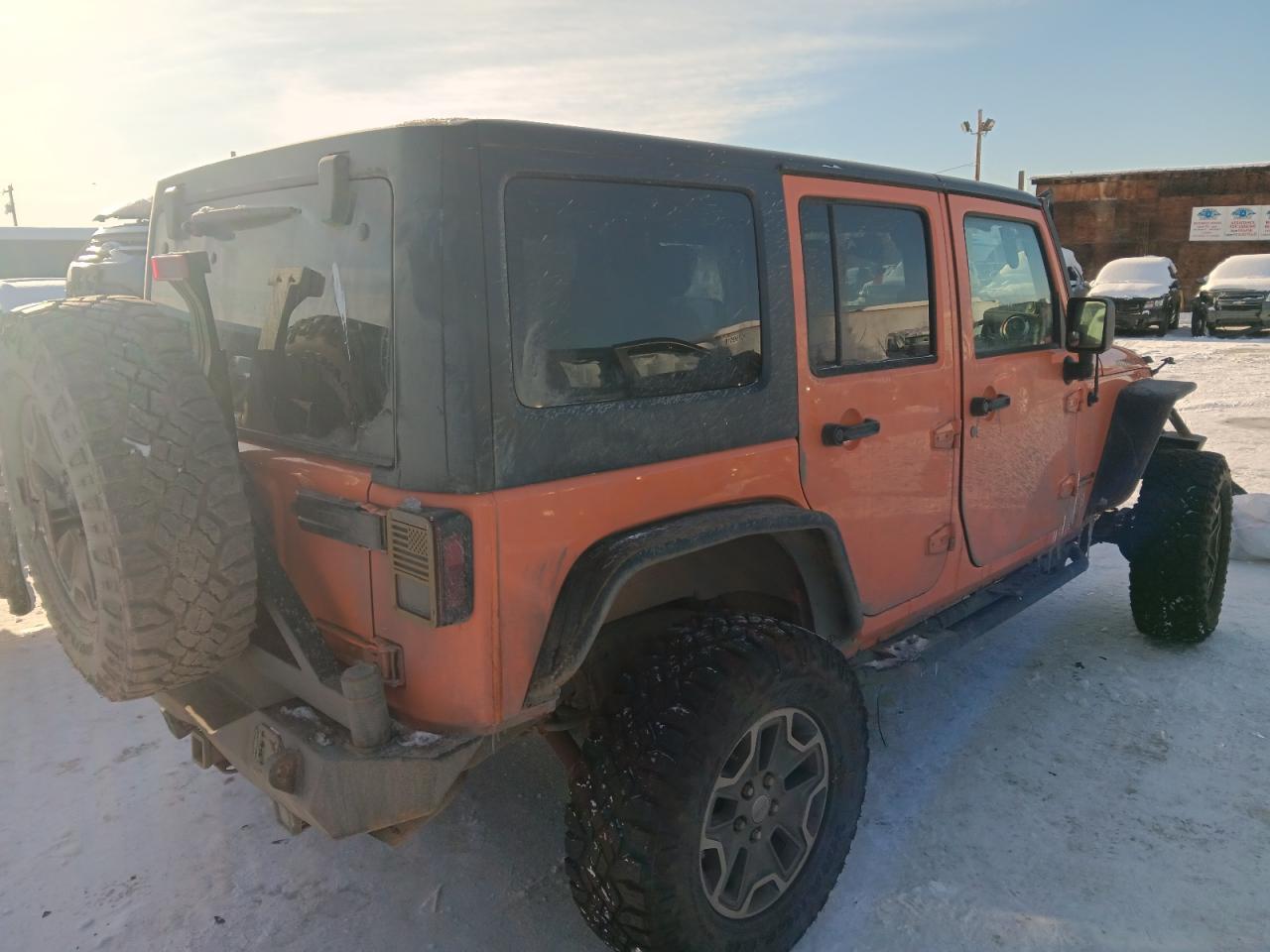 2013 Jeep Wrangler VIN 1C4BJWFG7DL525994 Copart auction photo, front end damage thumbnail 3