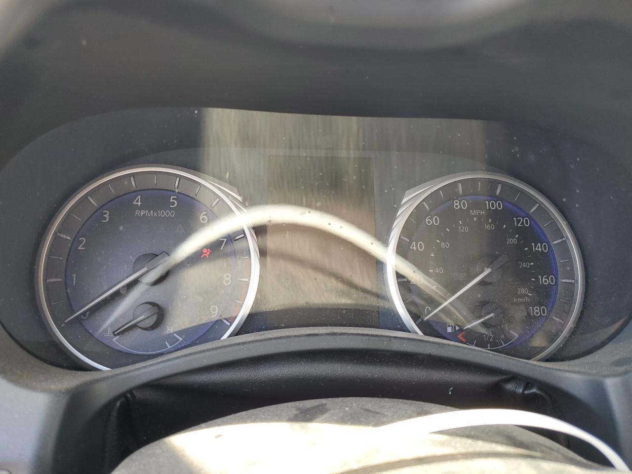 2015 Infiniti Q50 VIN JN1BV7AP0FM332717 Copart auction photo, side / front end damage thumbnail 9