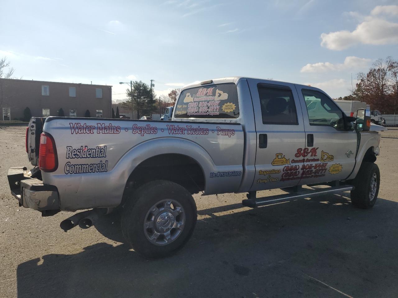 2012 Ford F250 VIN 1FT7W2BT9CEB64810 Copart auction photo, front end / rear end damage thumbnail 3