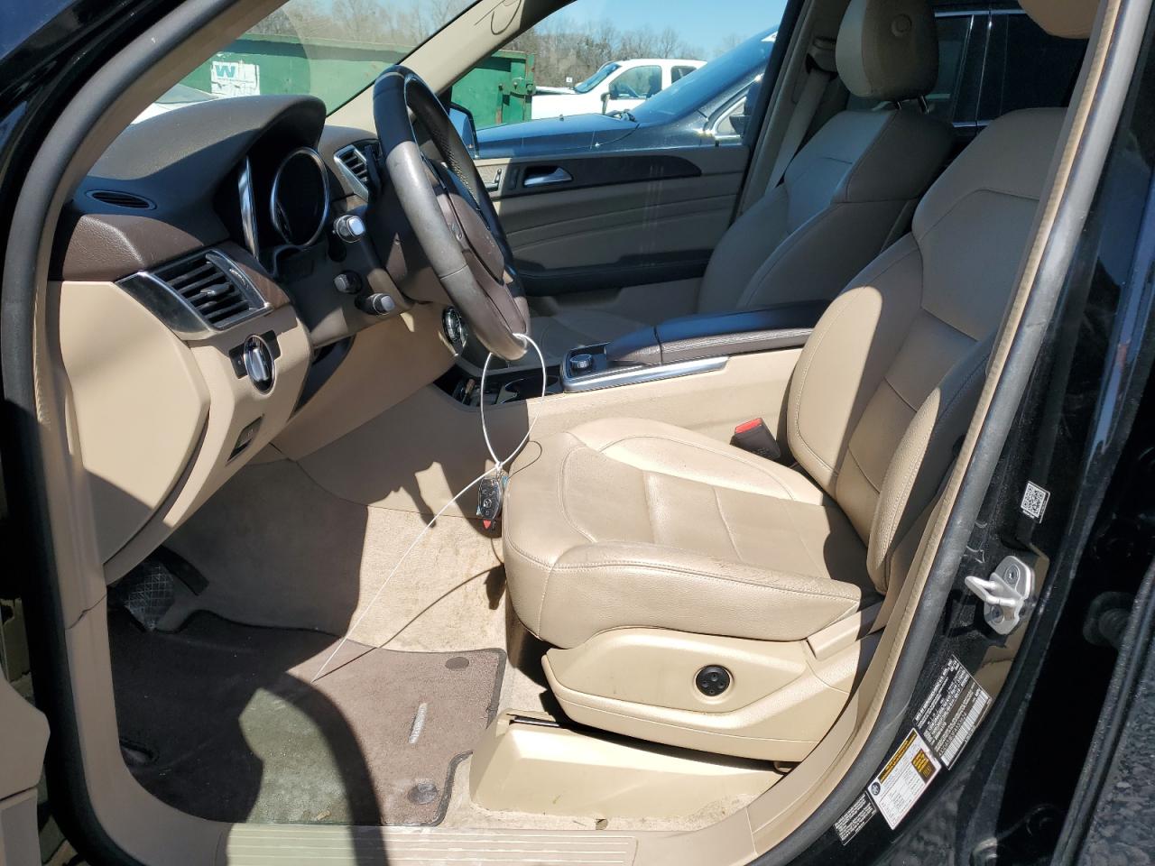 2015 Mercedes-Benz M-klasse VIN 4JGDA5JB3FA553624 Copart auction photo, front end damage thumbnail 7