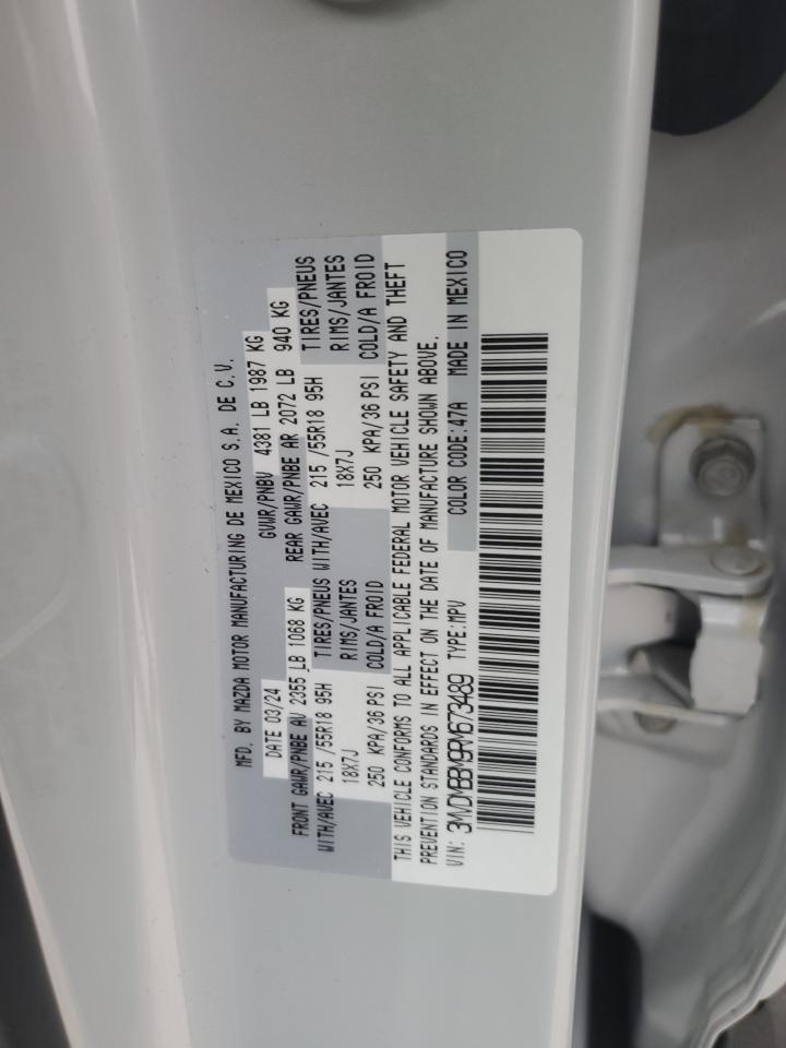 2024 Mazda CX-30 VIN 3MVDMBBM9RM673489 Copart auction photo, side / front end damage thumbnail 13
