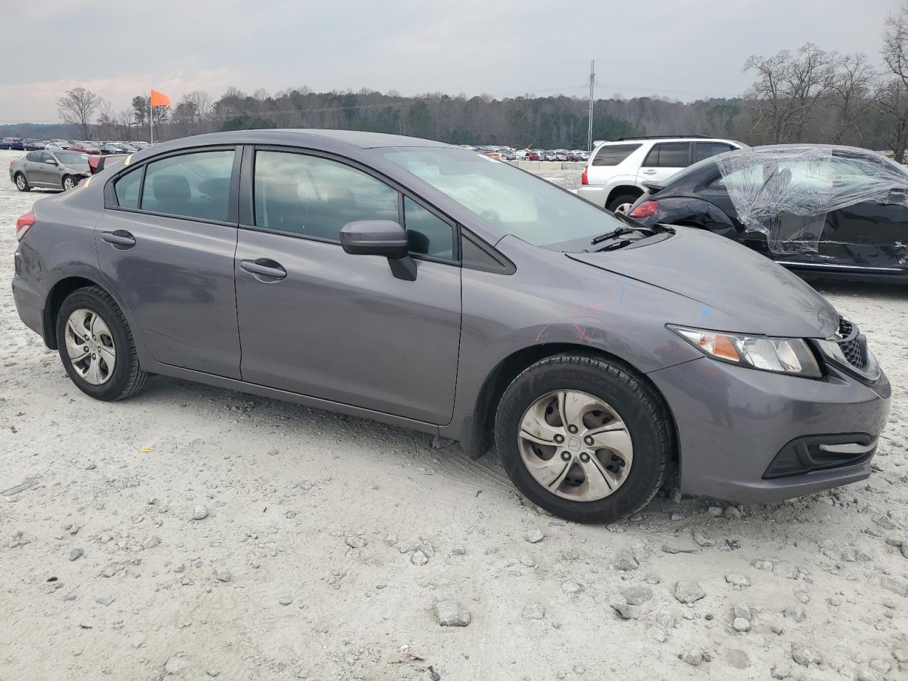 2015 Honda Civic VIN 19XFB2F59FE116672 Copart auction photo, front end damage thumbnail 4