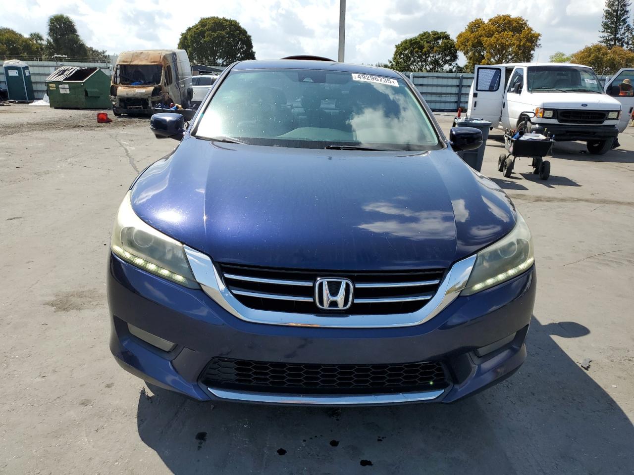 2015 Honda Accord VIN 1HGCR3F81FA034079 Copart auction photo, rear end damage thumbnail 5