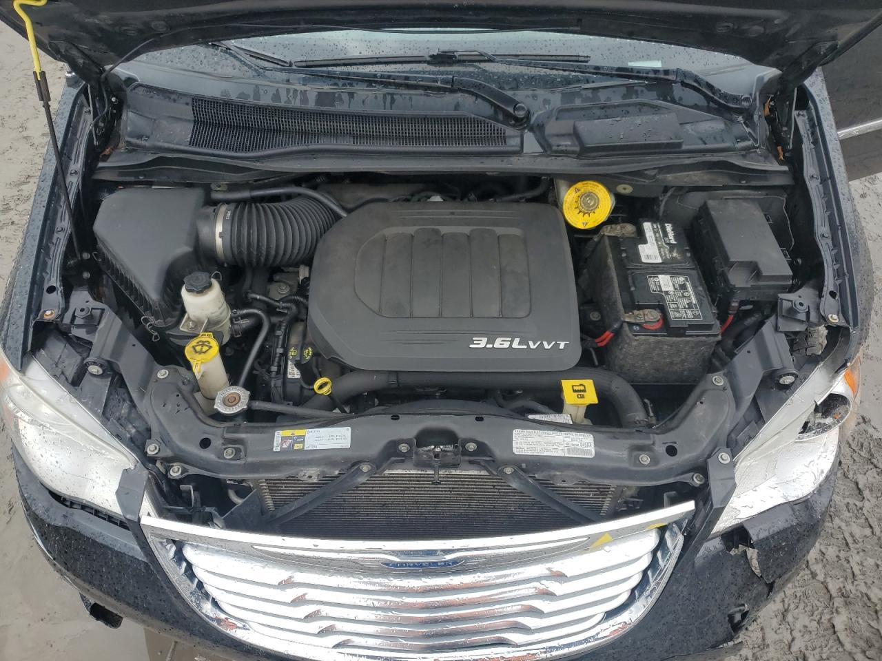 2013 Chrysler Town & Country VIN 2C4RC1BG2DR758920 Copart auction photo, undercarriage / front end damage thumbnail 12
