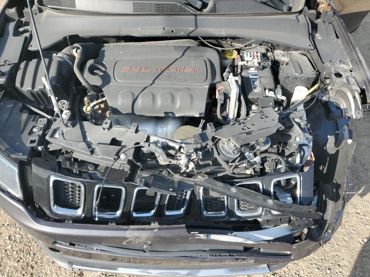 2020 Jeep Compass VIN 3C4NJDCBXLT147957 Copart auction photo, front end / side damage thumbnail 12