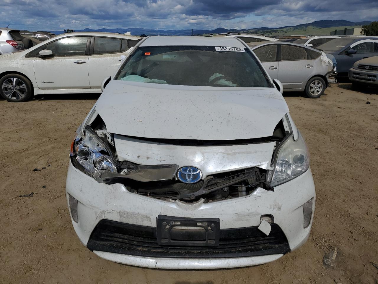 2014 Toyota Prius VIN JTDKN3DU2E1774731 Copart auction photo, front end damage thumbnail 5
