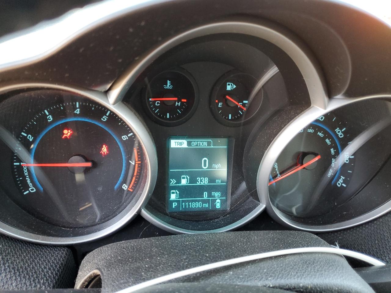 2014 Chevrolet Cruze VIN 1G1PE5SB2E7381644 Copart auction photo, front end / rear end damage thumbnail 9