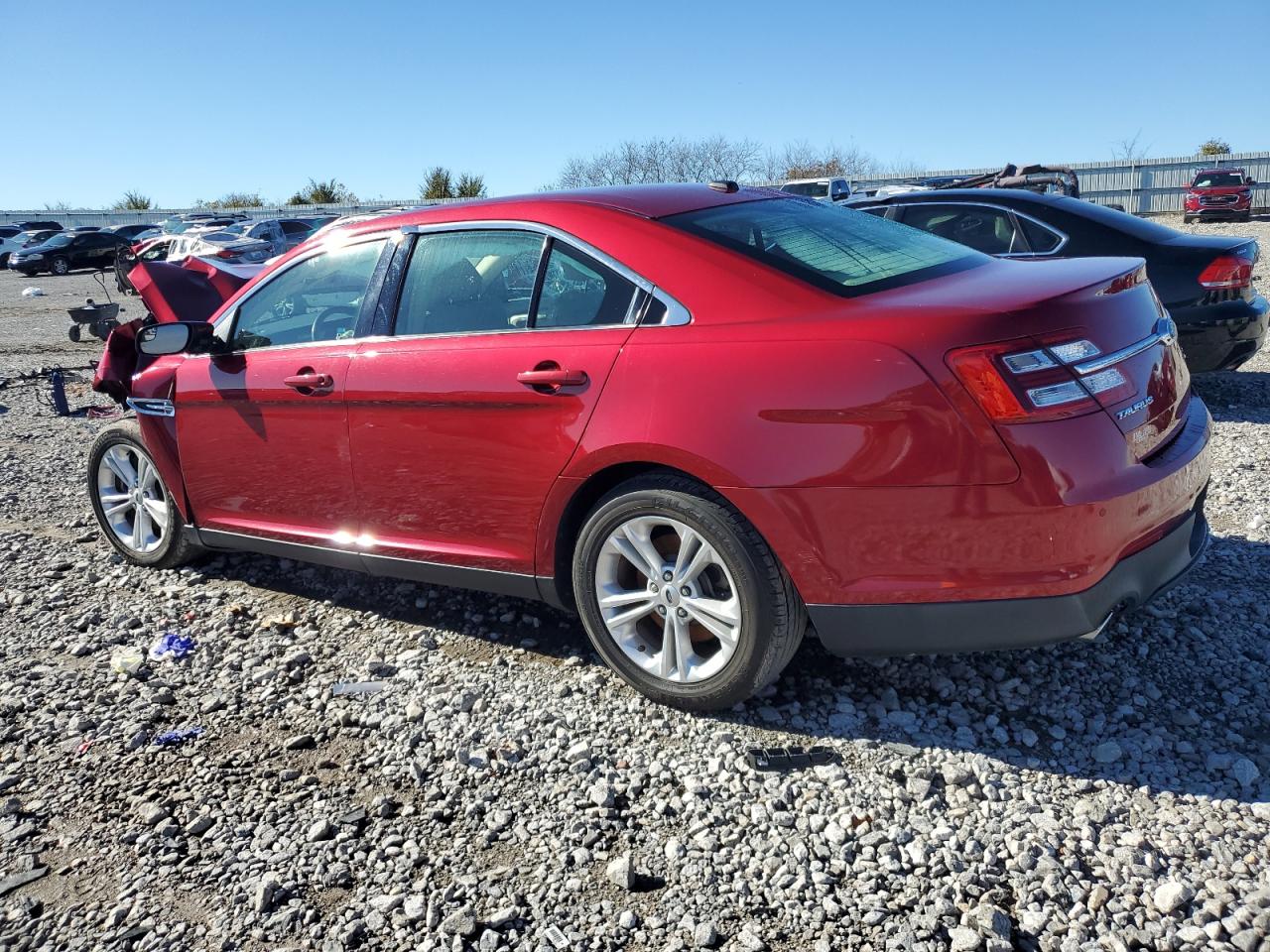 2014 Ford Taurus VIN 1FAHP2E93EG114791 Copart auction photo, front end / side damage thumbnail 2