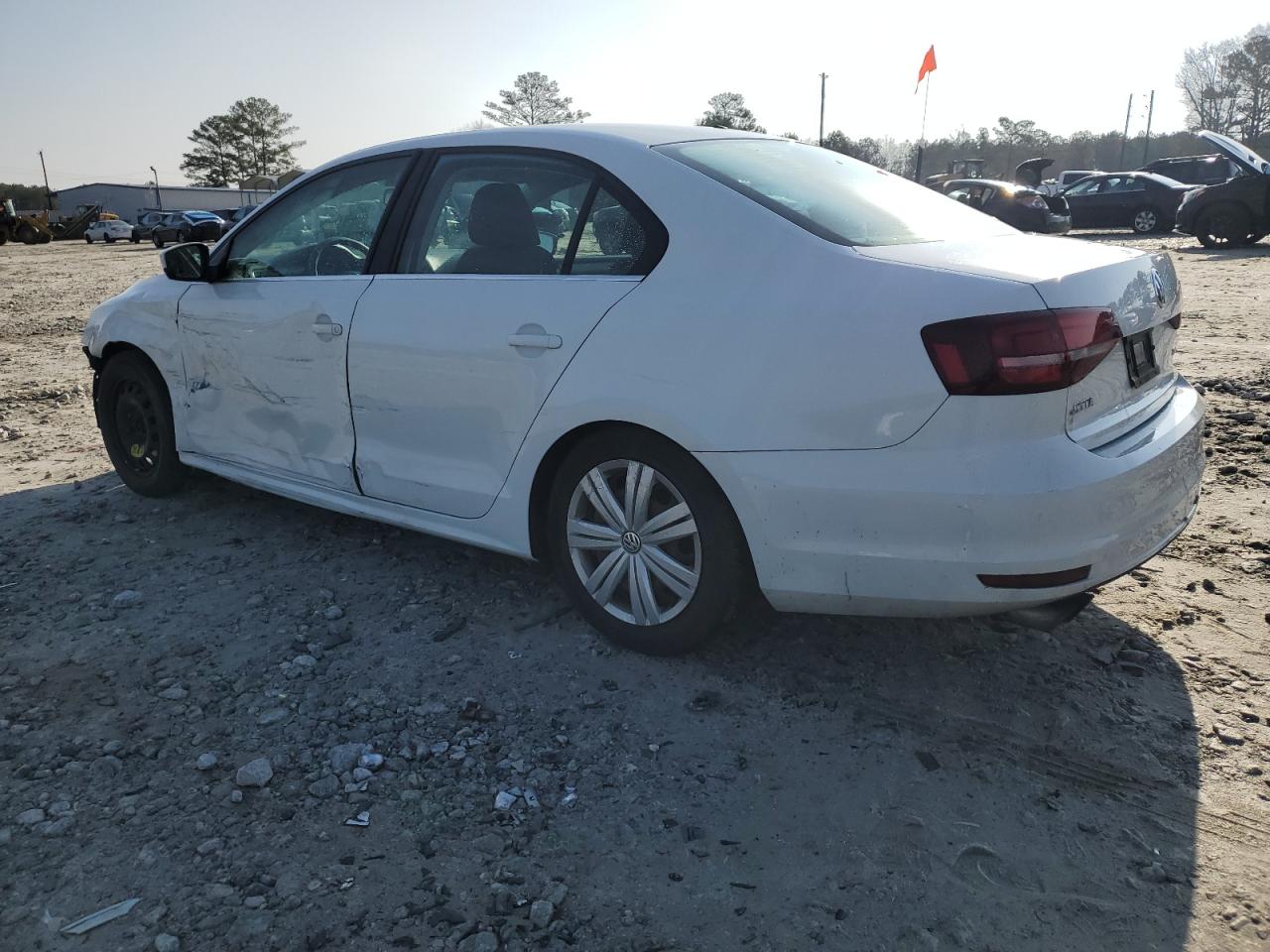 2017 Volkswagen Jetta VIN 3VW2B7AJ4HM393204 Copart auction photo, front end / side damage thumbnail 2
