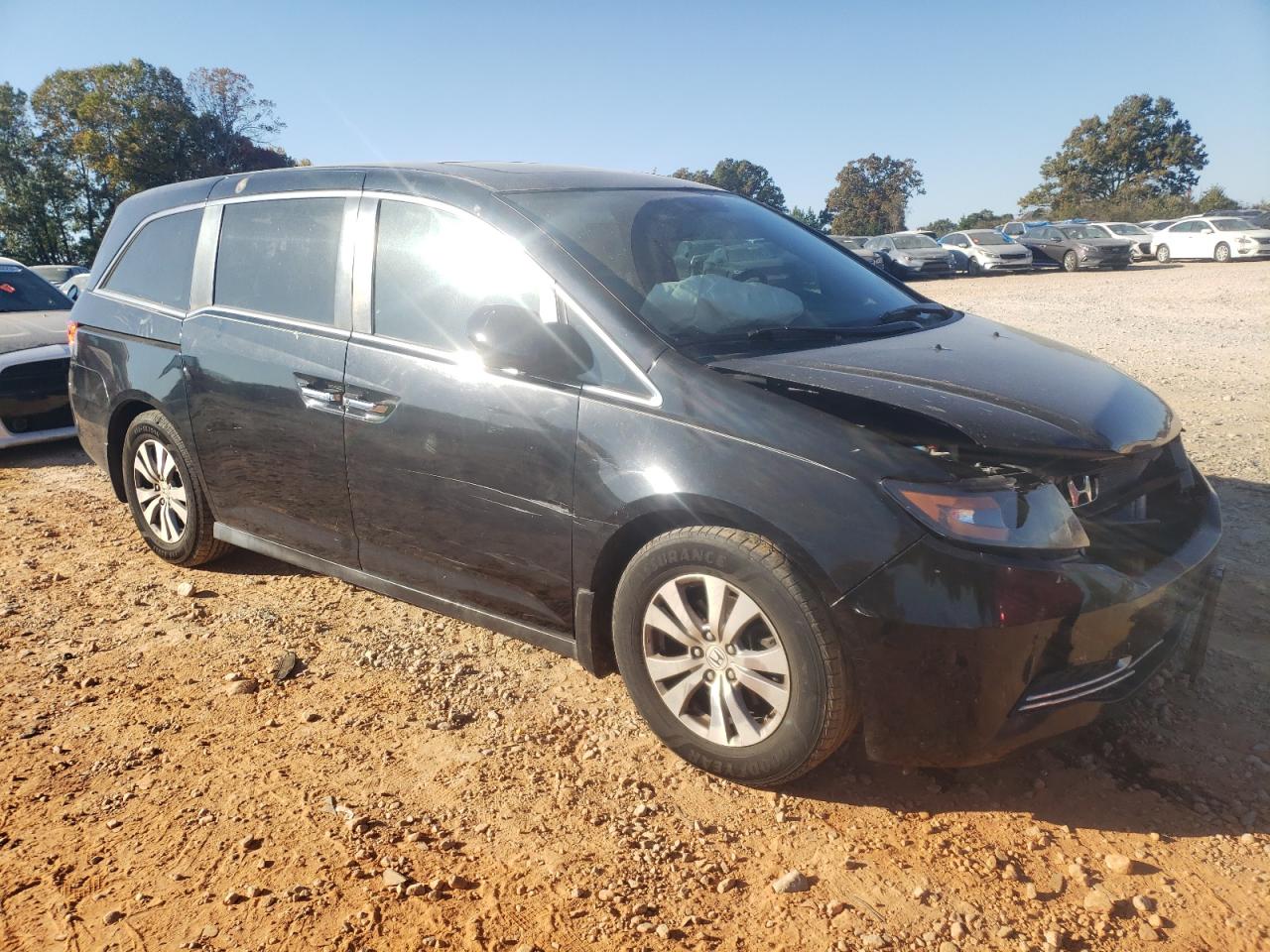 2014 Honda Odyssey VIN 5FNRL5H6XEB115198 Copart auction photo, front end damage thumbnail 4