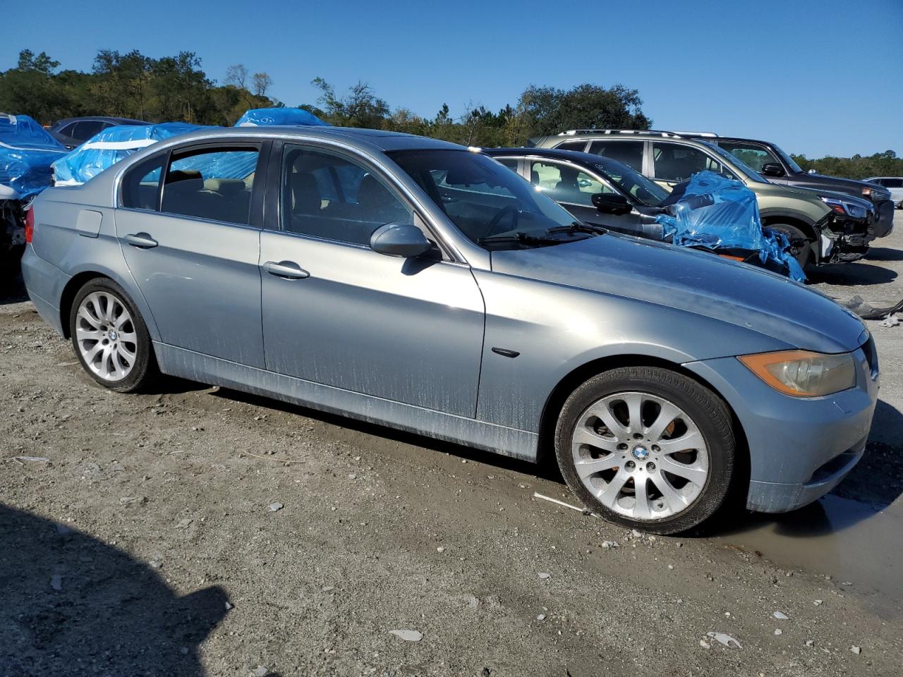 2006 BMW 3er VIN WBAVB33516KS37065 Copart auction photo, side damage thumbnail 4