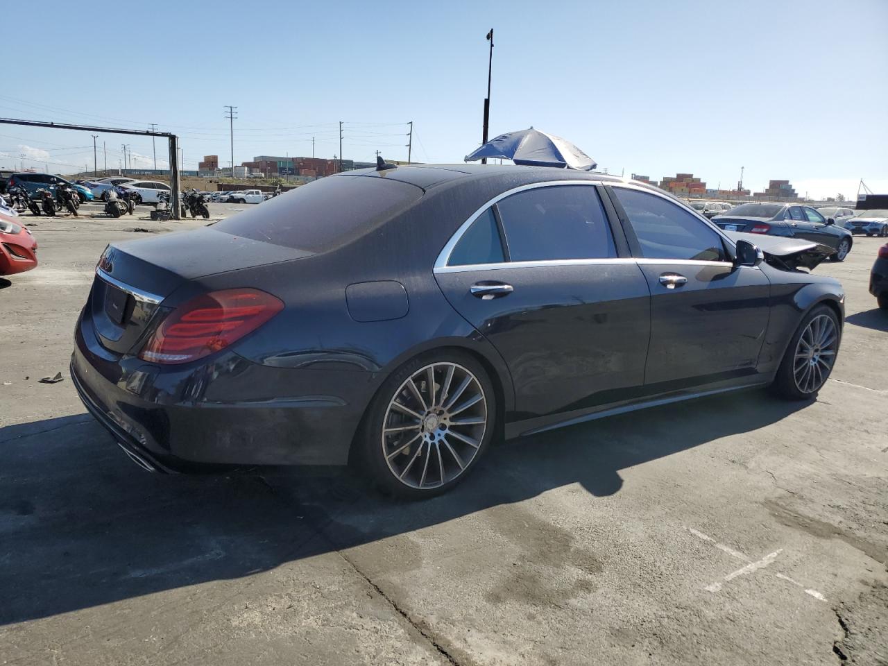 2016 Mercedes-Benz S-klasse VIN WDDUG6DB3GA245705 Copart auction photo, front end damage thumbnail 3