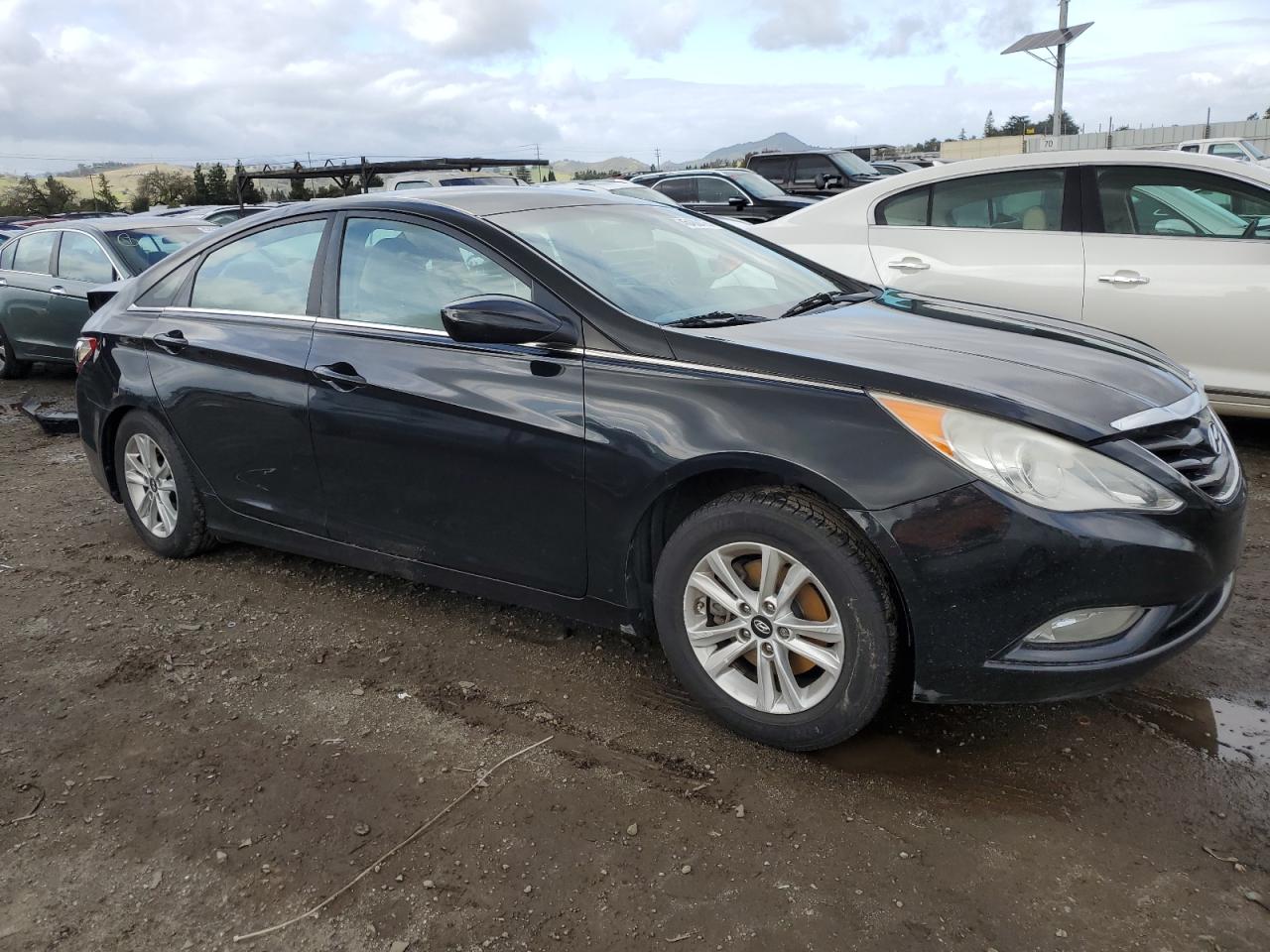 2013 Hyundai Sonata VIN 5NPEB4AC3DH704797 Copart auction photo, rear end / side damage thumbnail 4