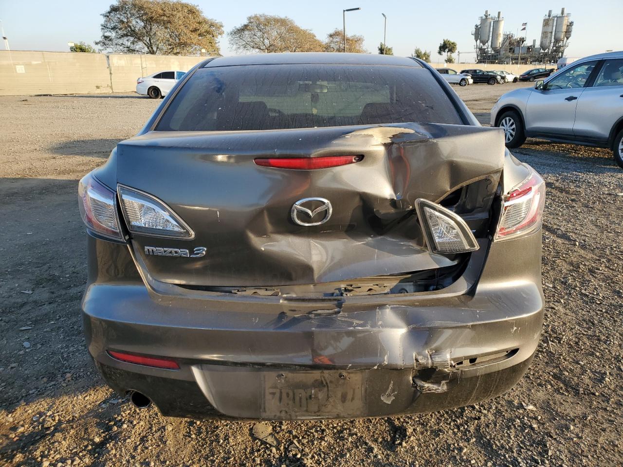 2013 Mazda 3 VIN JM1BL1VP8D1793981 Copart auction photo, rear end damage thumbnail 6