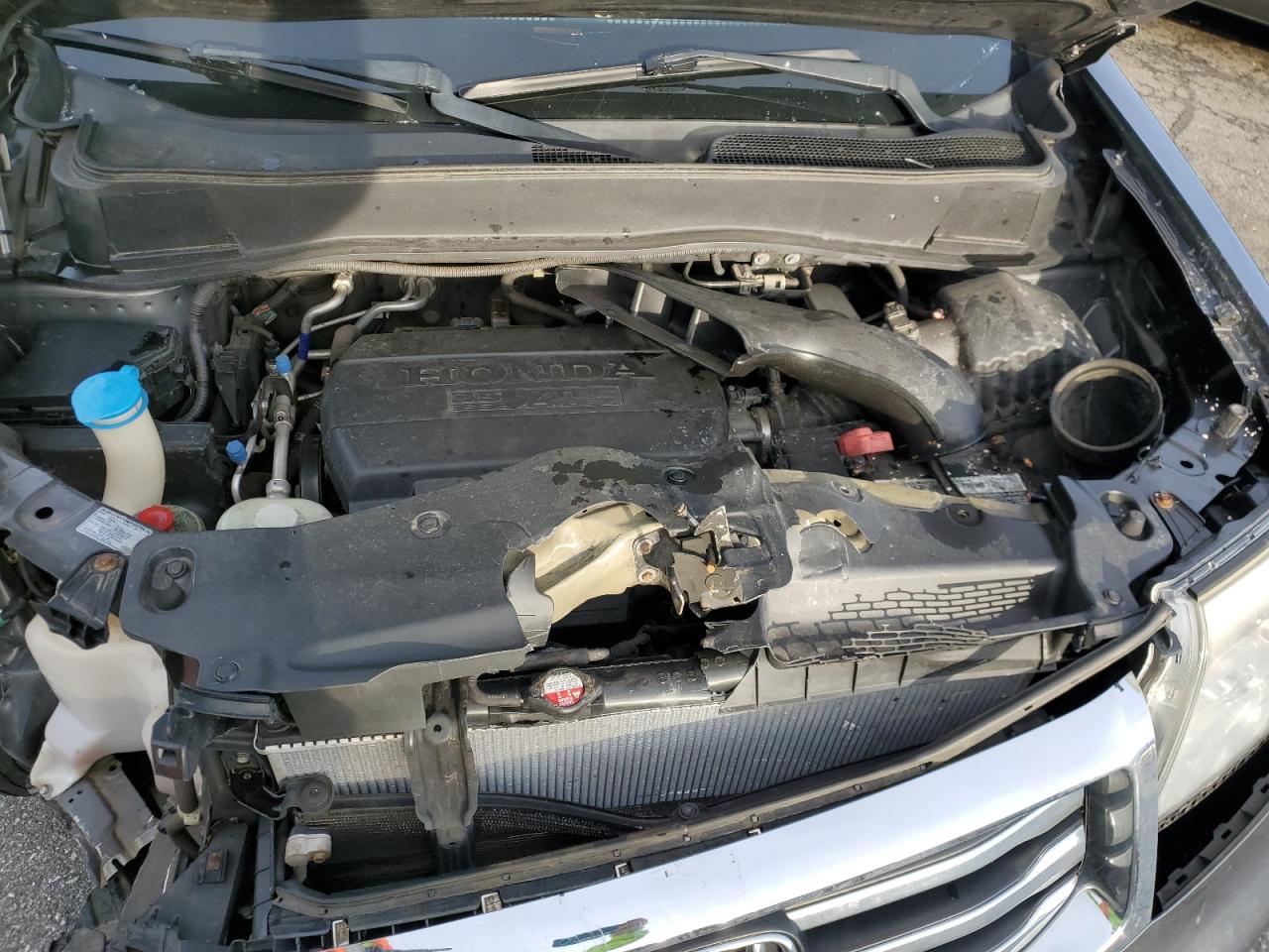 2012 Honda Pilot VIN 5FNYF4H90CB060331 Copart auction photo, all over damage thumbnail 12