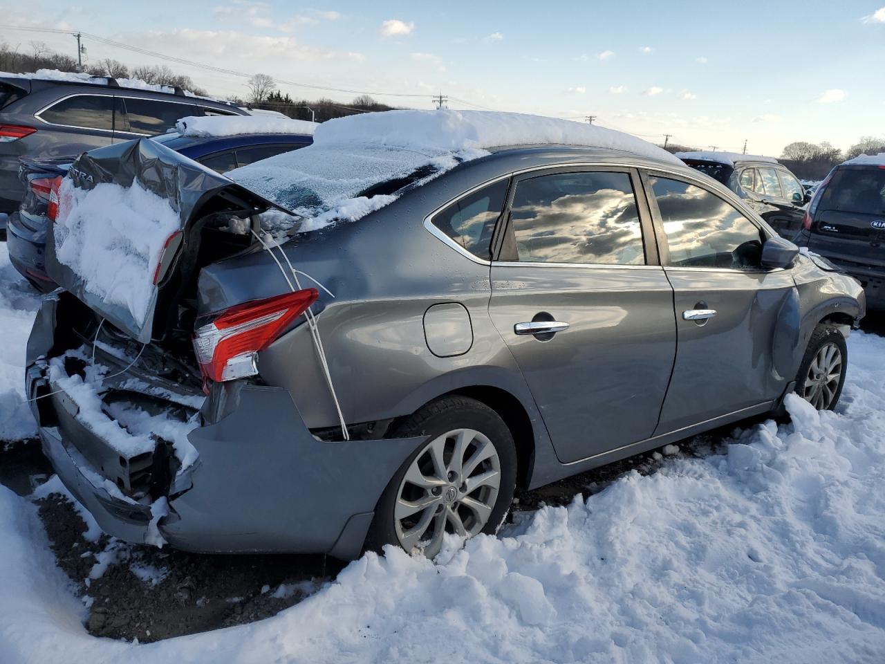 2018 Nissan Sentra VIN 3N1AB7AP9JY234859 Copart auction photo, front end / rear end damage thumbnail 3