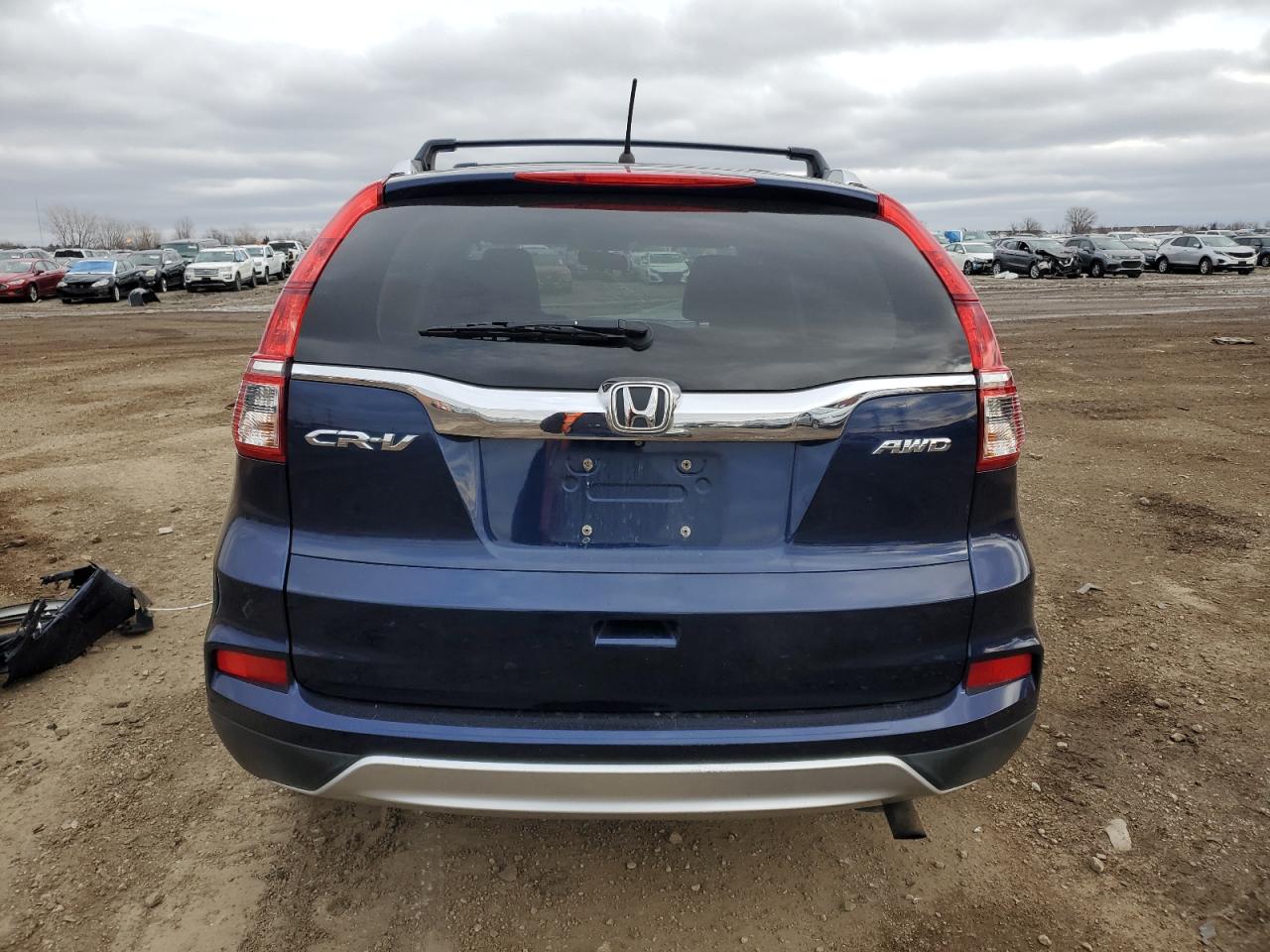 2015 Honda CR-V VIN 5J6RM4H55FL088032 Copart auction photo, front end / side damage thumbnail 6