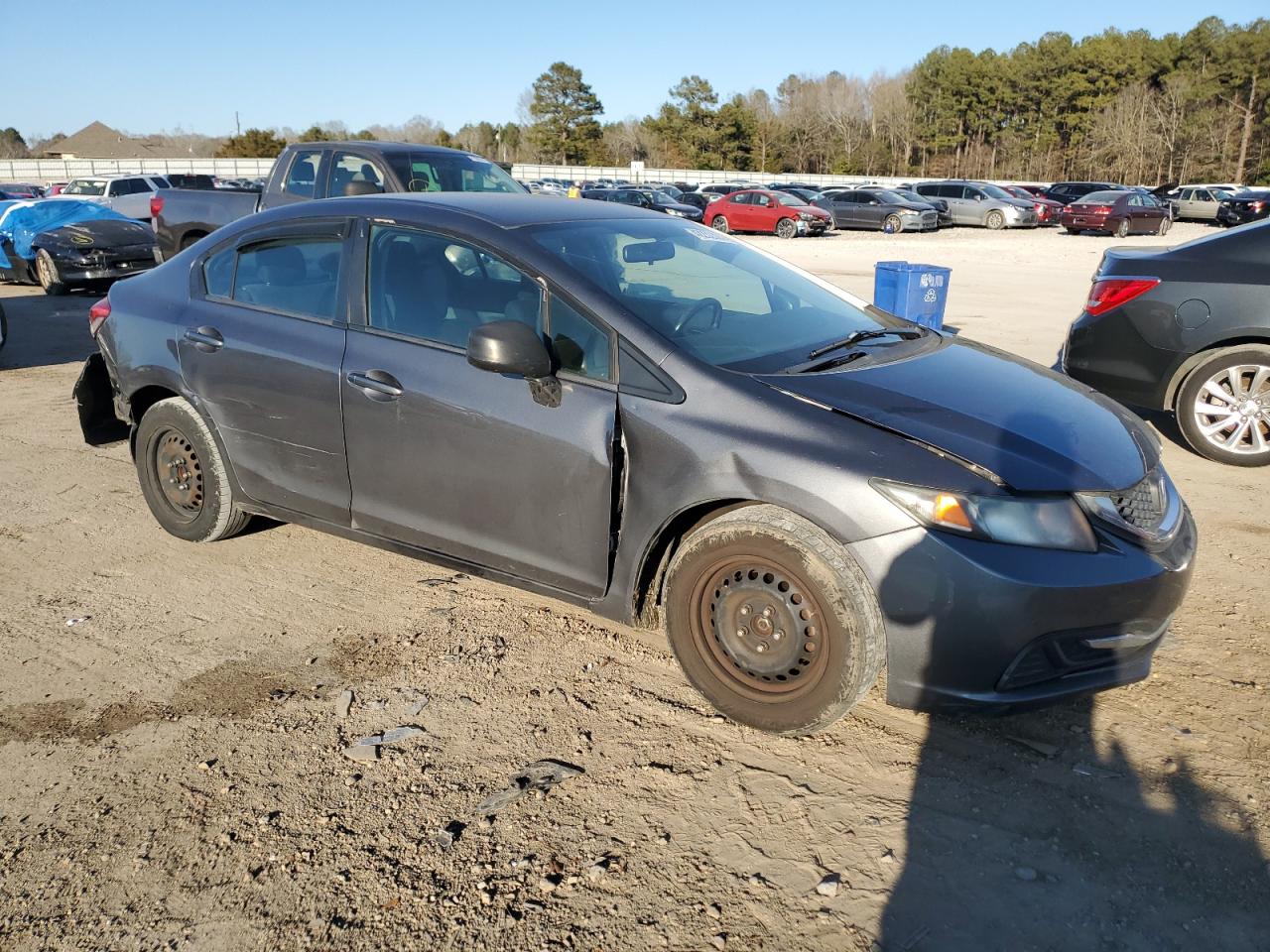 2013 Honda Civic VIN 19XFB2F54DE099423 Copart auction photo, all over / rear end damage thumbnail 4