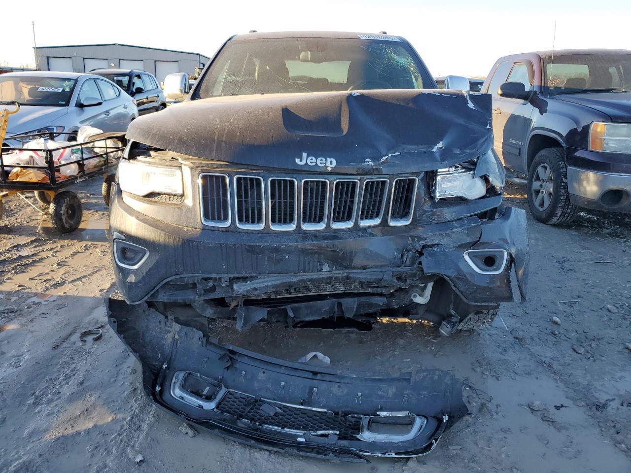 2015 Jeep Grand Cherokee VIN 1C4RJFBG1FC649878 Copart auction photo, front end damage thumbnail 5