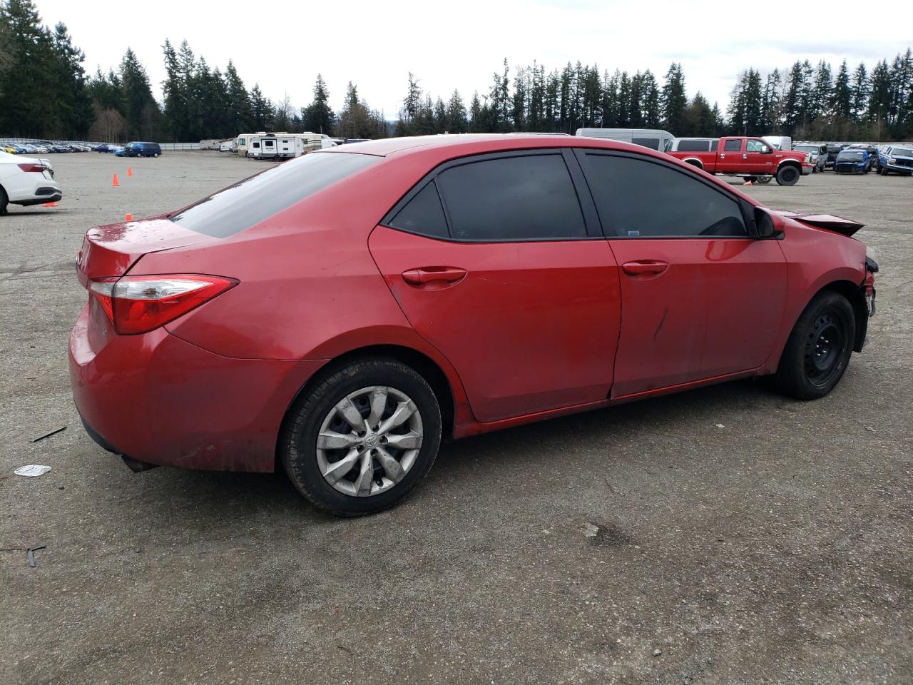 2016 Toyota Corolla VIN 2T1BURHE4GC658468 Copart auction photo, front end / rear end damage thumbnail 3