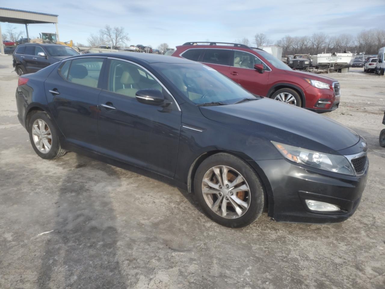 2013 KIA Optima VIN 5XXGN4A73DG219249 Copart auction photo, undercarriage damage thumbnail 4