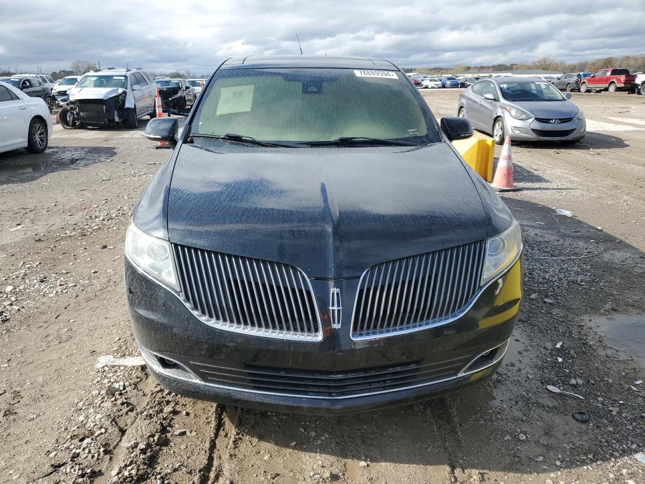 2014 Lincoln MKT VIN 2LMHJ5AT0EBL54208 Copart auction photo, burn damage thumbnail 5