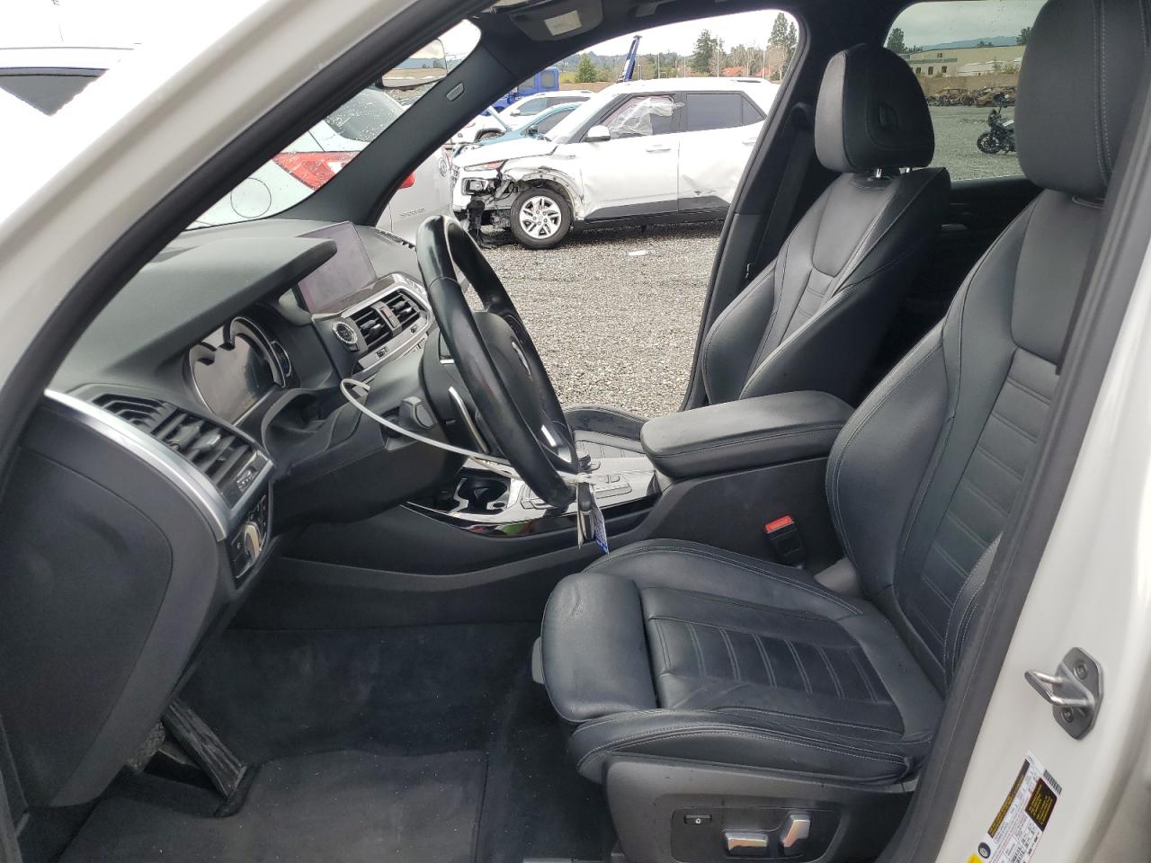 2019 BMW X3 VIN 5UXTR7C5XKLF28330 Copart auction photo, front end / side damage thumbnail 7