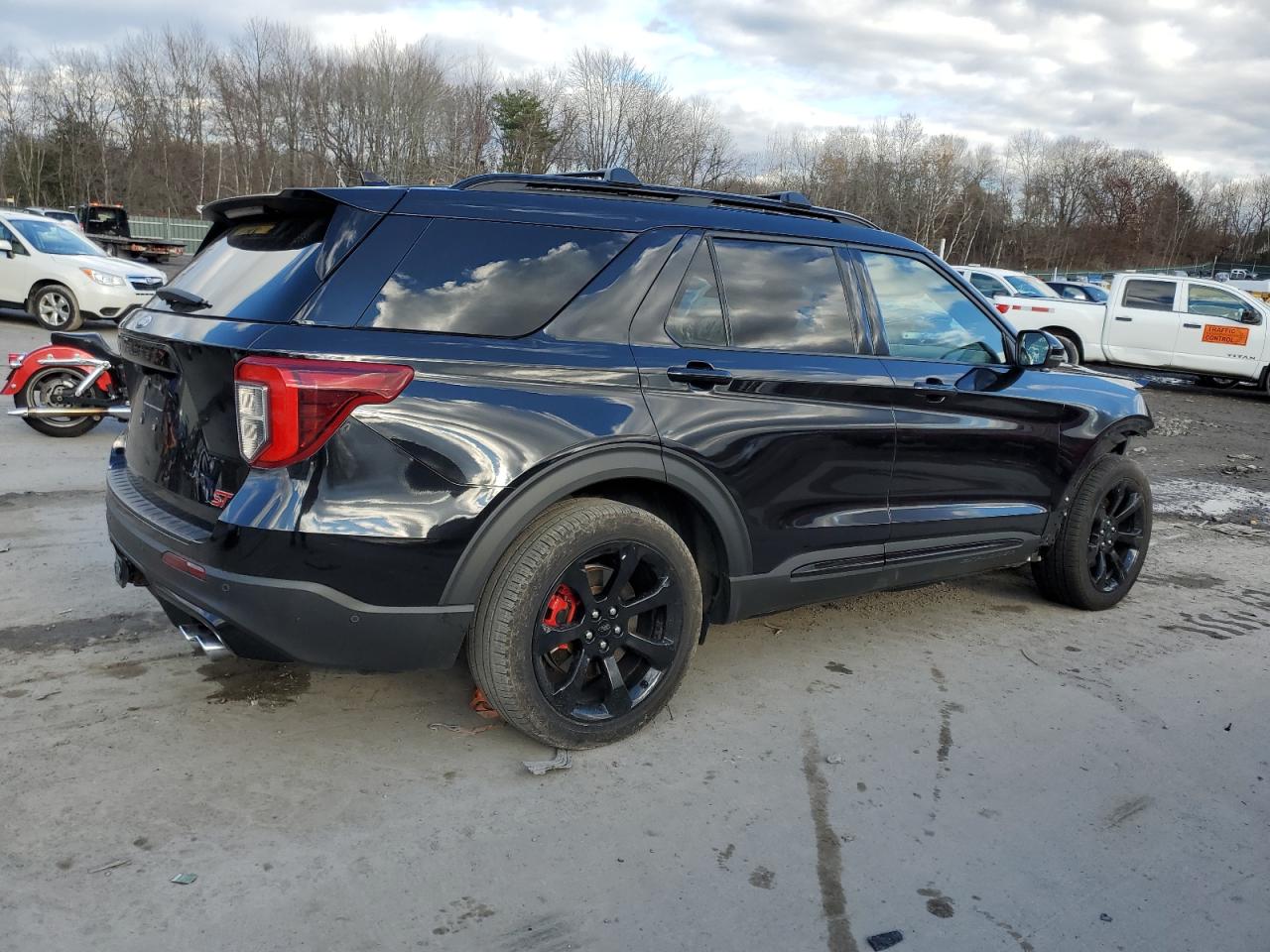 2020 Ford Explorer VIN 1FM5K8GC4LGA87553 Copart auction photo, front end damage thumbnail 3
